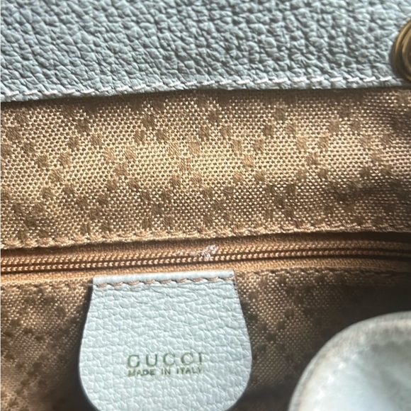 Gucci Backpack Aqua color with Bamboo Handle - Picture 3 of 3